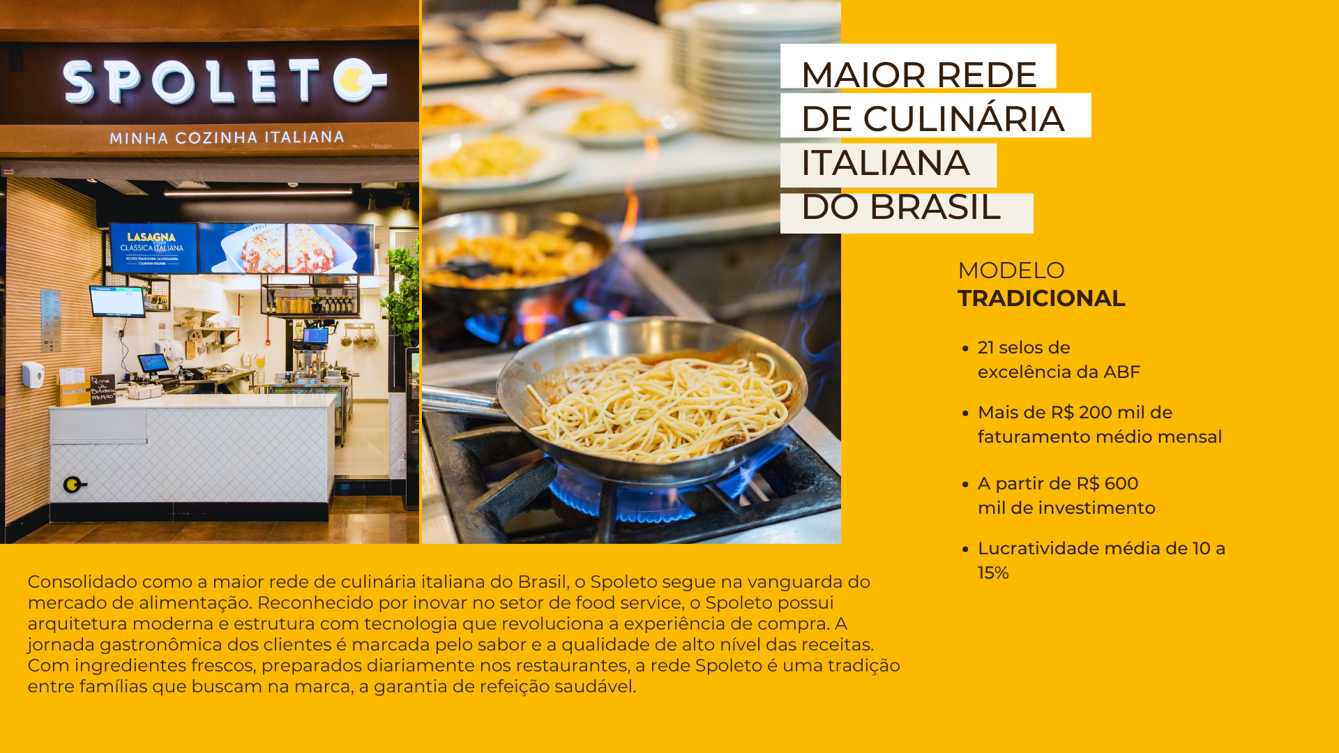 Lucratividade média de 10 a 15% (1)